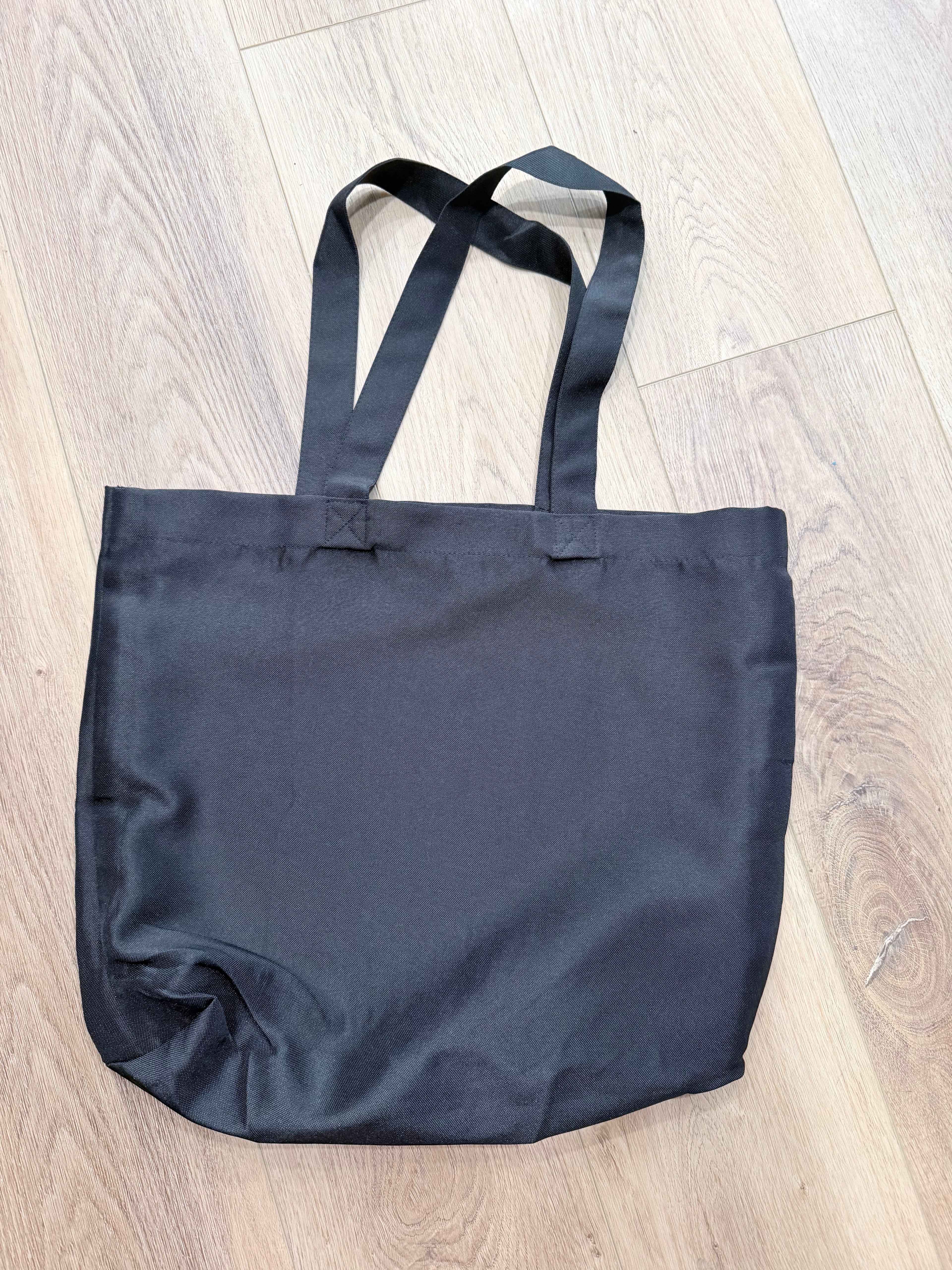 Black tote bag